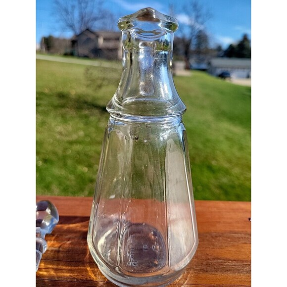 Vintage Duraglas Cruet with Stopper Clear Glass Crafting MCM Vinegar Oil - Picture 3 of 12